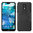 Dual Layer Rugged Tough Case & Stand for Nokia 7.1 - Black